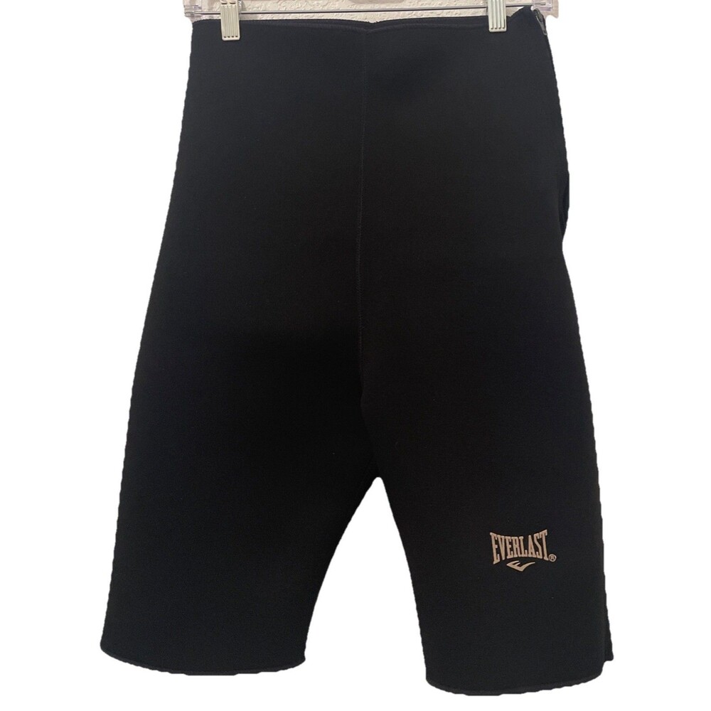 Everlast FIt Men’s Small Medium Black Compression Shorts Side Zip Feature See